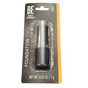 BE Beauty Essentials Foundation Stick LIGHT NEW Buildable Coverage Swipe & Set‎